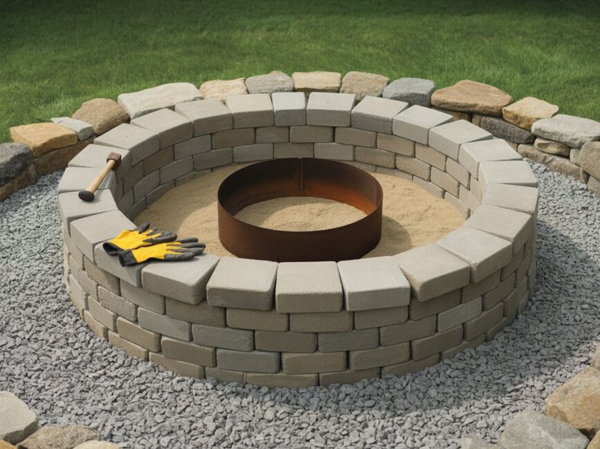 Palenisko z kostki brukowej