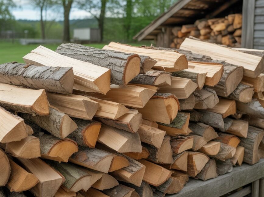 drewno dębowe do kominkakratki+1