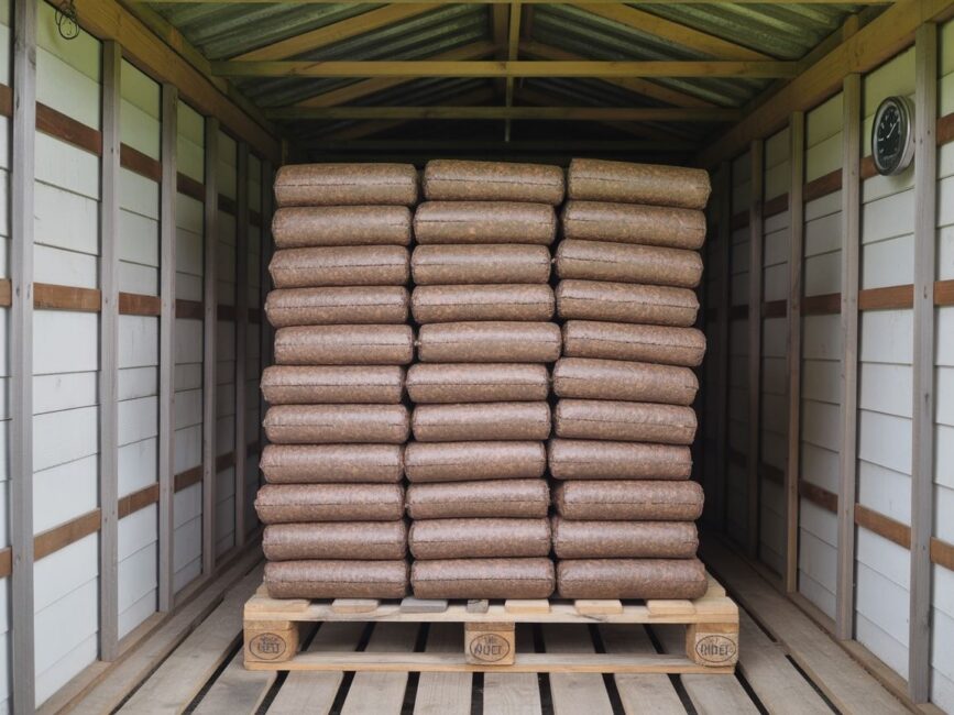 przechowywanie brykietu torfowego