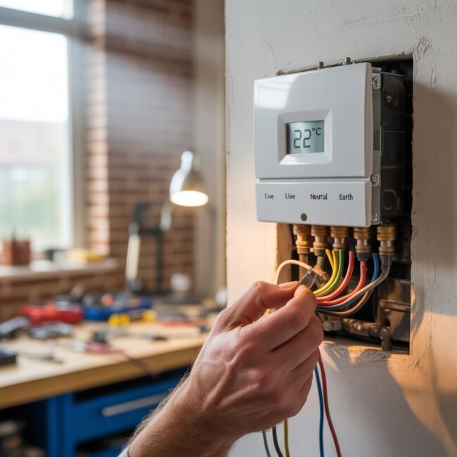 schemat zacisków termostatu