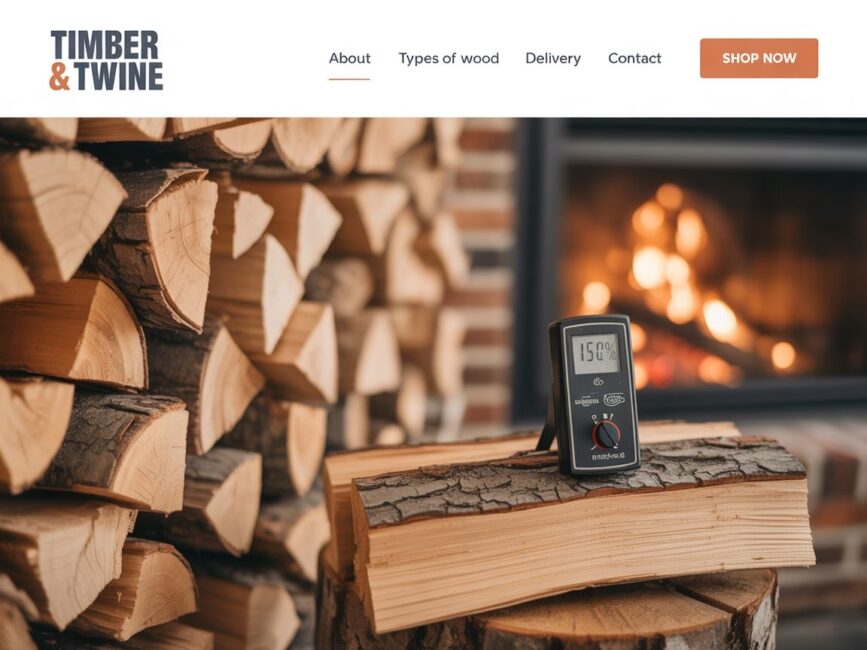 świeży rozłupany pień